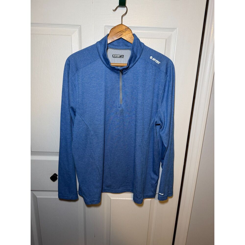 Hi-Tec DRI-TEC Quarter Zip Performance Pullover Blue Men's XL